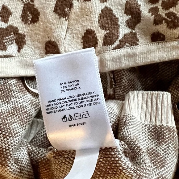 Strapless Leopard Sweater Tube Top Express XL NWT - Picture 8 of 10